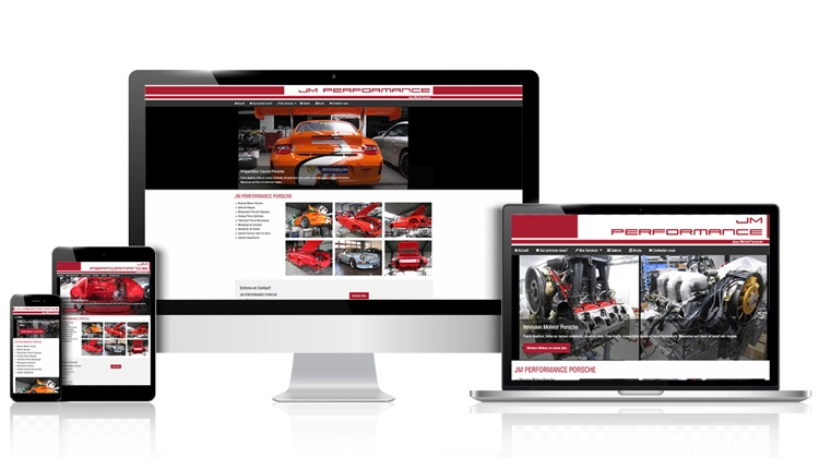 page d'accueil du site Jmperformance.be